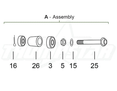 3566 | Chain Roller Complete Assembly  (V5)