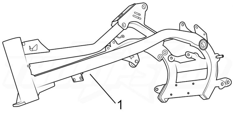 3908 | Frame Tri Bar Stealth- Complete Assembly (V5)