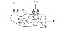 3921-A | Skid Plate Complete Assembly For Kick Start Engine V5