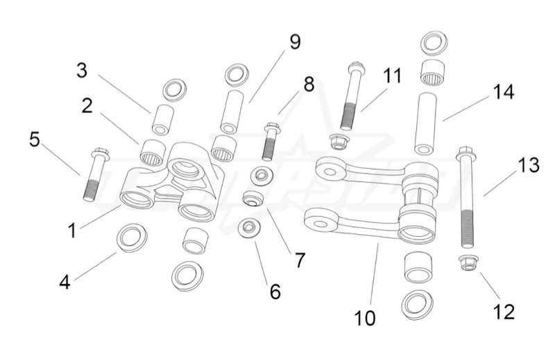 3952 | Linkage (CNC Milled) Complete Assembly (V5)