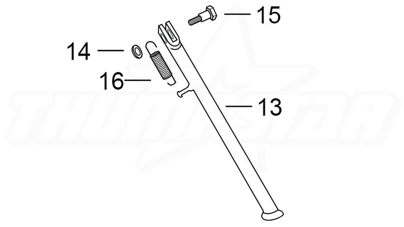 T-3960 | Kick Stand Assembly (360mm Length) V5