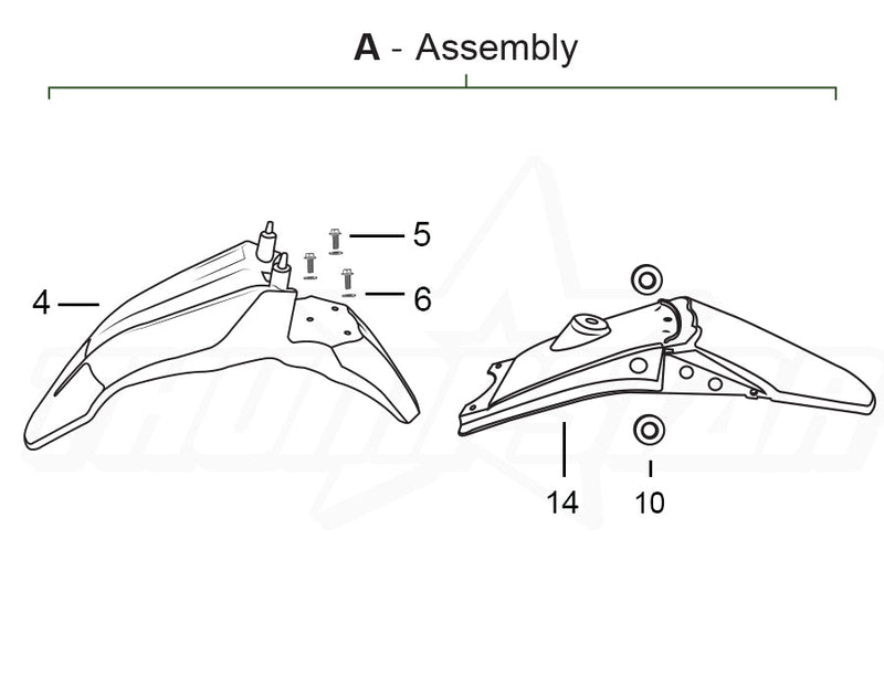 3967 | Front & Rear Fender Kit (V5)