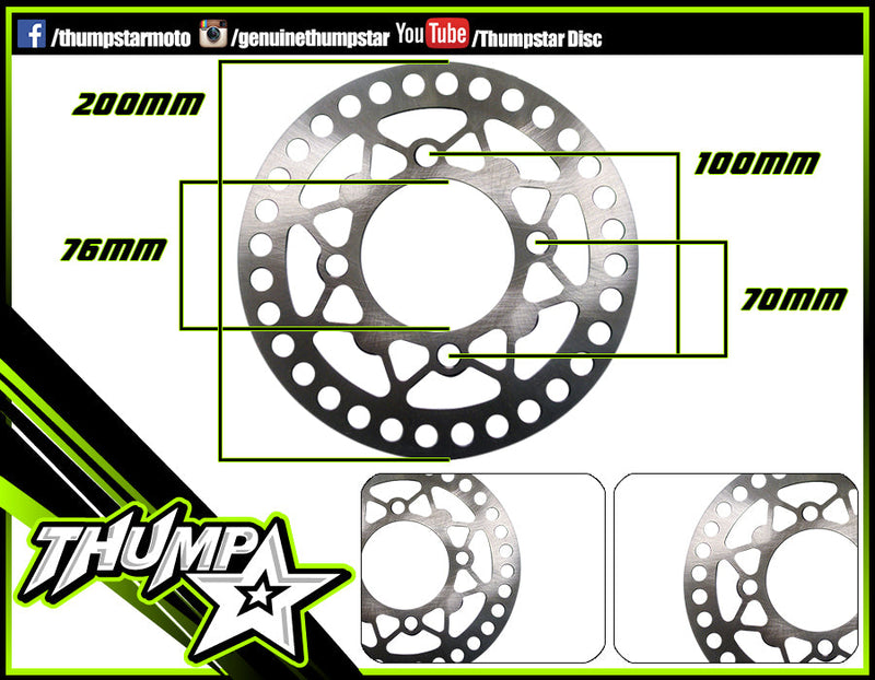 7065 | Rear Brake Disc TSR190 (200mm)