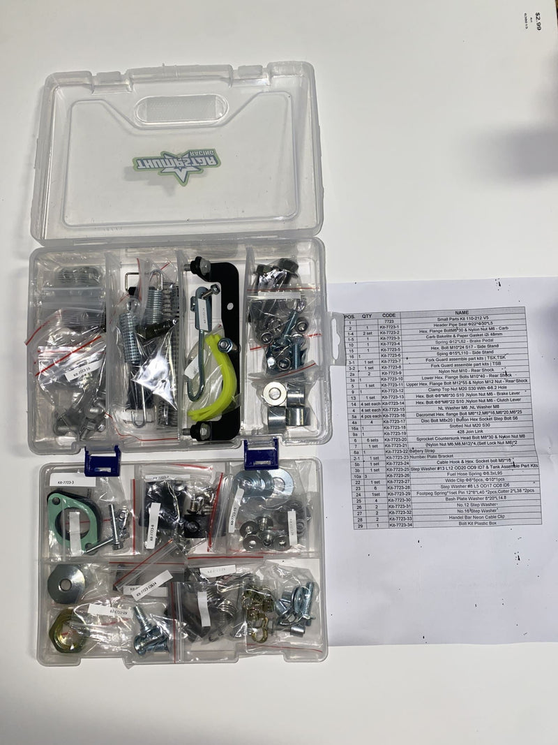 7723 | Small Parts Service Kit (V5) 110-212