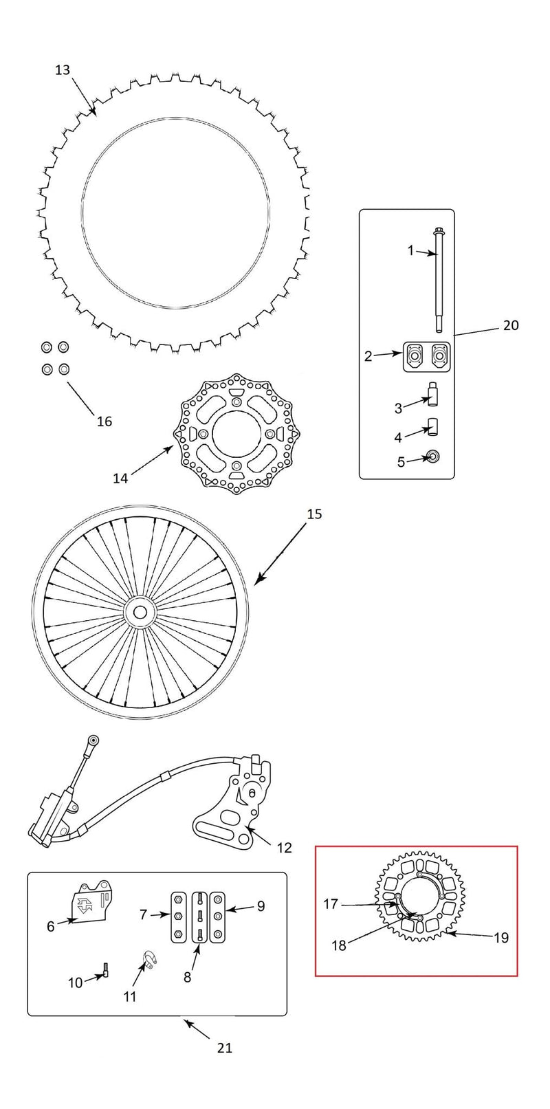 7929 | Rear Sprocket | TSK70 / TSK90