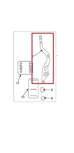 7932 | Brake Pedal | TSK70 / TSK90