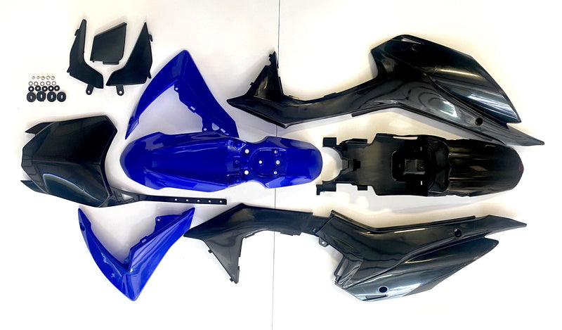 BRV101-BLU | Aftermarket BLUE/BLACK Plastics Kit | V5