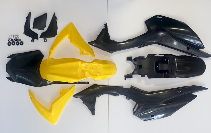 BRV101-YEL | Aftermarket YELLOW/BLACK Plastics Kit | V5