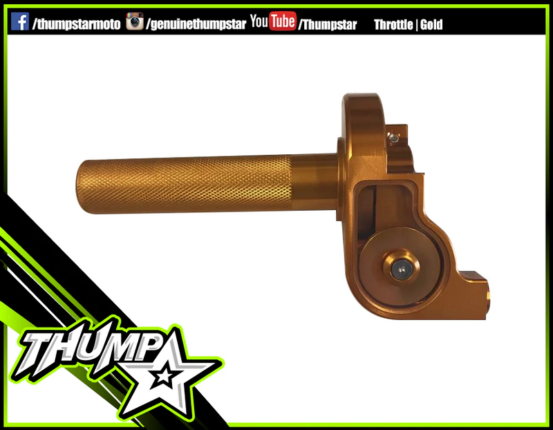 4023 | Throttle Assembly- CNC Milled (gold/orange)